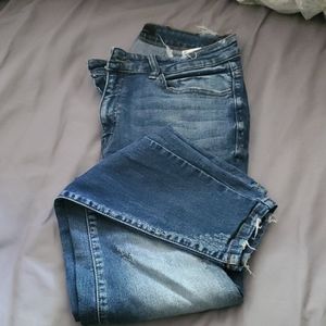 Distressed jeans